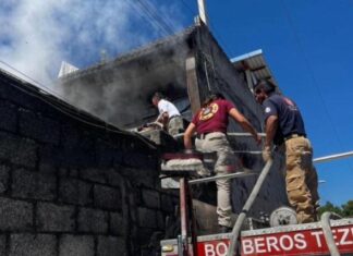 Conato de incendio en Teziutlán moviliza a cuerpos de emergencia
