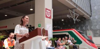 Sheinbaum inaugura Tren Buenavista-AIFA con recorrido de 41 kilómetros