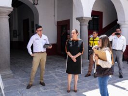Laura Artemisa supervisa avances en Universidad Rosario Castellanos