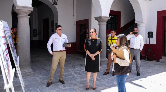 Laura Artemisa supervisa avances en Universidad Rosario Castellanos