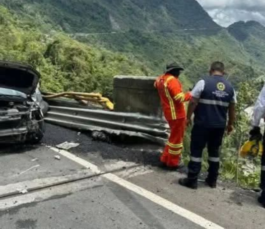 Accidente en la México–Tuxpan deja madre e hija sin vida