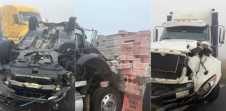 Doble accidente con tráileres paraliza la autopista Puebla-Orizaba