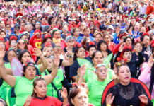 Celebran a la niñez con activación física masiva en Puebla