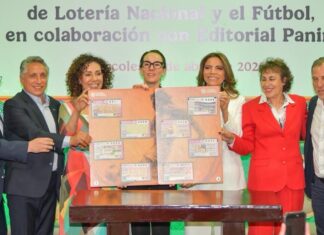 Lotería Nacional lanza álbum con 20 billetes retro de Mundiales 1970 y 1986