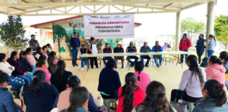 Rosalío Zanatta encabeza asamblea de Obra Comunitaria en Zoquitlán