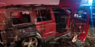 Incendian vehículo y disparan contra un inmueble en Lomas 5 de Mayo