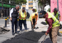 Pepe Chedraui supervisa bacheo en 17 Sur y 13 Poniente