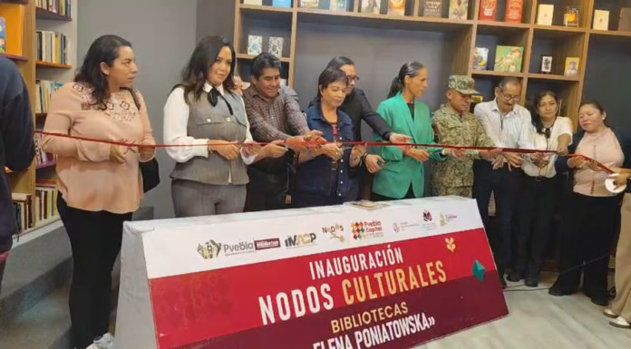 Inauguran cuarta biblioteca Elena Poniatowska en Puebla capital