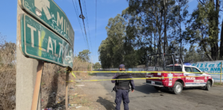 Hallan dos cuerpos embolsados en la carretera Xoxtla-Tlaltenango