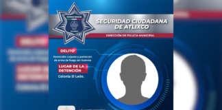 SSC Atlixco detiene a hombre por posible homicidio culposo