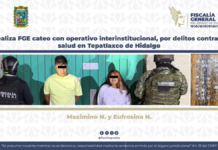 FGE detiene a dos por narcomenudeo en Tepatlaxco de Hidalgo