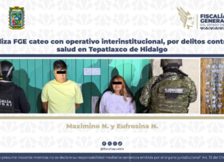 FGE detiene a dos por narcomenudeo en Tepatlaxco de Hidalgo