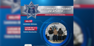 Caen tres personas por lesiones dolosas en Atlixco