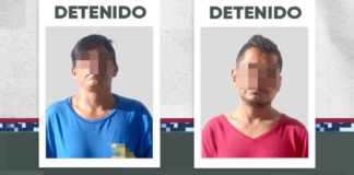Detienen a dos hombres por robo a comercio en Puebla