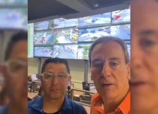 Pepe Chedraui supervisa cámaras de vigilancia en la Feria de Puebla