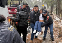 Tres lesionados por derrape de motocicletas en San Nicolás de los Ranchos