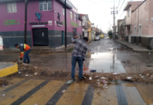 San Pedro Cholula atiende inundaciones y obstrucciones en coladeras