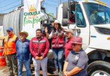 Tonantzin Fernández encabeza jornada de limpieza en Santiago Mixquitla