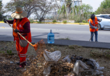 OOSL realiza acciones de limpieza en Bulevar Municipio Libre