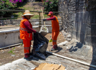 Intervienen el Puente de Ovando con jornada de limpieza