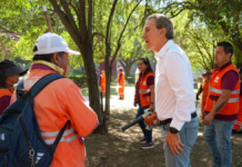 Pepe Chedraui supervisa limpieza en Parque Amanda