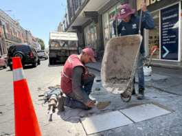 Realizan mantenimiento vial para Procesión de Viernes Santo en Puebla