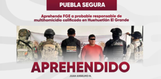 Aprehenden a presunto multihomicida en Huehuetlán el Grande