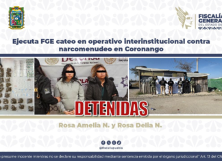 Cateo deja dos detenidas y droga asegurada en Coronango