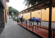 Retiran seis parklets por uso indebido en el Centro Histórico de Puebla