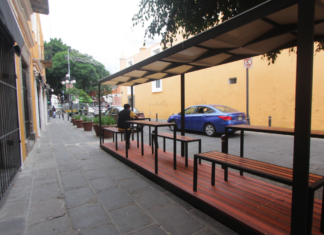Retiran seis parklets por uso indebido en el Centro Histórico de Puebla