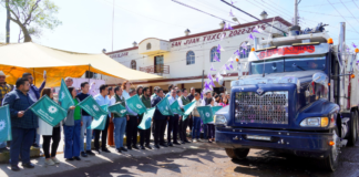 Texmelucan inicia pavimentación de calle en San Juan Tuxco