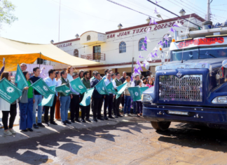 Texmelucan inicia pavimentación de calle en San Juan Tuxco