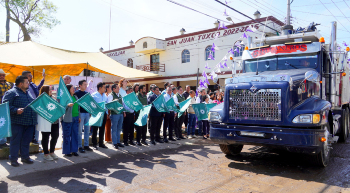 Texmelucan inicia pavimentación de calle en San Juan Tuxco