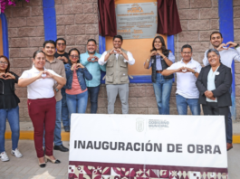 Omar Muñoz inaugura pavimentación en vialidad de Sanctorum