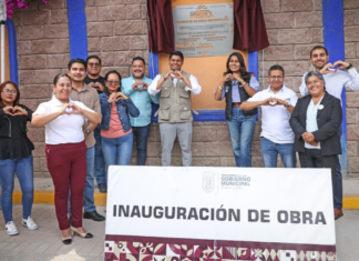 Omar Muñoz inaugura pavimentación en vialidad de Sanctorum