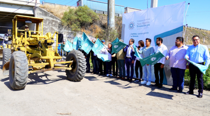 Texmelucan inicia pavimentación de calle Puebla en Temaxcalac