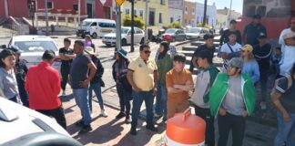 Antorcha Campesina bloquea 14 Oriente en protesta por desabasto de agua