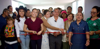Obra Comunitaria restaura salón del mercado El Cuexcomate