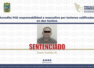 FGE logra sentencia contra agresor por lesiones calificadas en Teziutlán