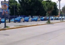 Taxistas de Tehuacán protestan contra plataformas digitales