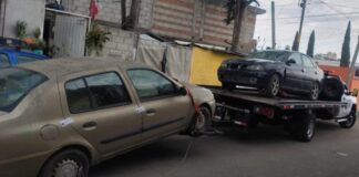SSC Cholula retira vehículos abandonados en Santiago Momoxpan