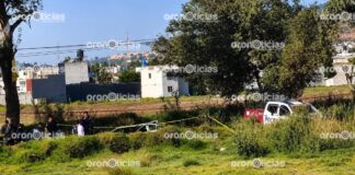 Hallan cadáver dentro de vehículo calcinado en Amozoc