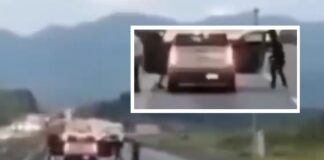 VIDEO: Sujetos armados asaltan camioneta en la Puebla-Orizaba