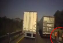 VIDEO: Captan nuevo asalto a tractocamión en la Puebla-Orizaba