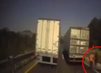 VIDEO: Captan nuevo asalto a tractocamión en la Puebla-Orizaba