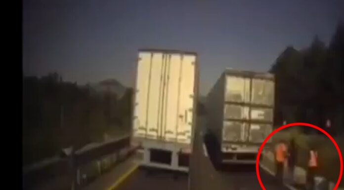 VIDEO: Captan nuevo asalto a tractocamión en la Puebla-Orizaba