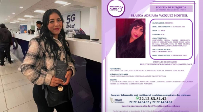 Buscan a Blanca Adriana tras acudir a clínica de belleza en Puebla