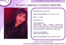 Catean propiedades y ubican auto usado en desaparición de Blanca Adriana