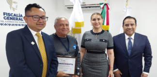 CAETO BUAP recibe reconocimiento por parte de la FGE