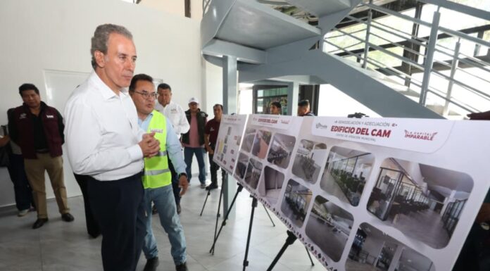 Pepe Chedraui supervisa remodelación del Centro de Atención Municipal